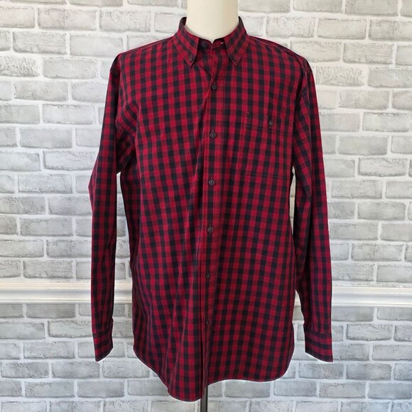 Blue Mountain Red Buffalo Check Shirt Mens XLT Cabin Mountain Lumberjack Cotton - Picture 1 of 8